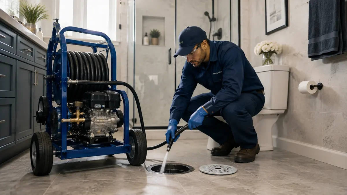 Bathroom Drain Hydro Jetting in Tecopa
