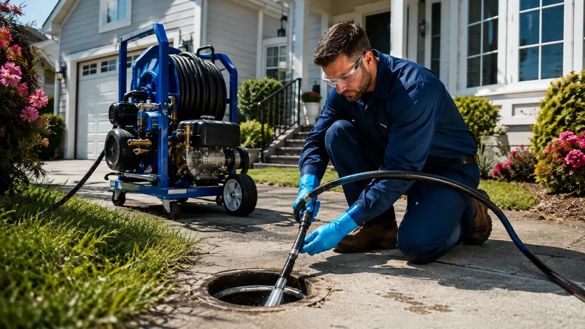 Residential Hydro Jet Drain Cleaning in Tecopa